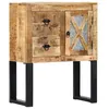 Image de vidaXL Buffet Commode Armoire de Rangement avec 1 Porte et 2 Tiroirs Salon Salle de Séjour Chambre à Coucher 60x30x76 cm Bois de Manguier Massif