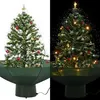 Image de Arbre de Noël neigeux avec base de parapluie Vert 75 cm