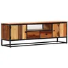 Image de vidaXL Meuble TV 120 x 30 x 40 cm Bois de récupération massif et acier