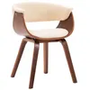 Image de Chaise Vidaxl en bois pliable interieur H. 72 cm beige