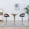 Image de Lot de 2 chaise de bar vidaxl interieur non pliable en bois H. 80 cm gris