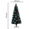 Image de Arbre de Noël artificiel - avec standard et LED - 210 cm - Vidaxl