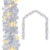 Image de vidaXL Guirlande de Noël avec Lumières LED Guirlande Artificielle Décoration de Noël Salon Plafond Porte Fenêtre Maison Intérieur Jardin 10 m