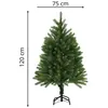 Image de Arbre de Noël artificiel - Avec des aiguilles réalistes - 120 cm - vert - Vidaxl