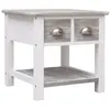 Image de vidaXL Bijzettafel 40x40x40 cm paulowniahout grijs284066