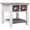 Image de vidaXL Bijzettafel 40x40x40 cm paulowniahout bruin284067