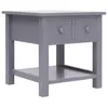Image de vidaXL Bijzettafel 40x40x40 cm paulowniahout grijs284069