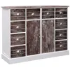 Image de vidaXL Buffet avec 10 tiroirs Marron 113x30x79 cm Bois284174