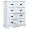 Image de Armoire à tiroirs Blanc 60x30x75 cm Bois