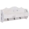 Image de vidaXL Porte-manteau mural Blanc 50x10x23 cm Bois