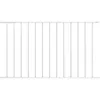 Image de vidaXL Hekpaneel 1,7x1,25 m gepoedercoat staal wit145226