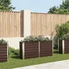 Image de vidaXL Lit surélevé de jardin Marron 160x40x77 cm Acier galvanisé