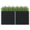 Image de Jardinière surélevée Anthracite 160x80x77 cm Acier galvanisé