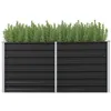 Image de Lit surélevé de jardin Anthracite 160x40x77 cm Acier galvanisé