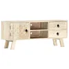 Image de vidaXL Meuble TV 110 x 30 x 44 cm Bois massif de manguier
