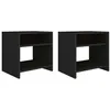 Image de Tables de chevet 2 pcs Noir 40x30x40 cm Bois d ingénierie