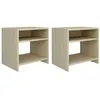 Image de Tables de chevet 2pcs Chêne sonoma 40x30x40cm Bois d ingénierie