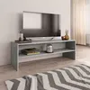 Image de Meuble TV Gris béton 120x40x40 cm Bois d ingénierie