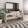 Image de Meuble TV Blanc 100x40x40 cm Bois d'ingénierie