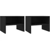 Image de Tables de chevet 2 pcs Noir 40x30x30 cm Bois d ingénierie