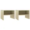 Image de Tables de chevet 2 pcs Chêne sonoma 40x30x30 cm Bois ingénierie