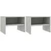 Image de Tables de chevet 2 pcs Gris béton 40x30x30 cm Bois ingénierie