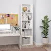 Image de Bibliothèque Séparateur de pièce Blanc Bois d'ingénierie