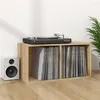 Image de Boîte de rangement de vinyles Chêne sonoma 71x34x36 cm
