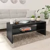 Image de Table basse Noir 100x40x40 cm Bois d ingénierie