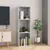 Image de vidaXL Bibliothèque/Meuble TV Gris béton 36x30x114cm Bois d’ingénierie800139
