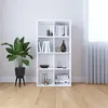 Image de Bibliothèque Buffet Blanc 66x30x130 cm Bois d ingénierie