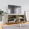 Image de vidaXL Meuble TV avec roulettes Chêne sonoma Bois d'ingénierie800183