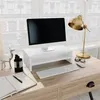 Image de Support de moniteur Blanc 42 x 24 x 13 cm Bois d ingénierie