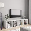 Image de Bibliothèque Meuble TV Blanc 143x30x36 cm