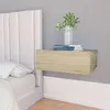 Image de Tables de chevet flottantes 2 pcs Chêne sonoma Bois ingénierie