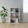 Image de Bibliothèque Buffet blanc 66x30x98 cm bois d ingénierie