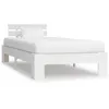 Image de Cadre de lit sans matelas blanc bois de pin massif 90x200 cm