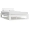 Image de Cadre de lit sans matelas blanc 140x200 cm bois de pin massif