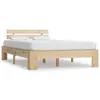 Image de Cadre de lit sans matelas 140x200 cm bois massif de pin