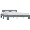 Image de Cadre de lit sans matelas gris 160x200 cm bois de pin massif