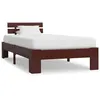 Image de vidaXL Bedframe massief grenenhout donkerbruin 100x200 cm283173
