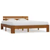 Image de Cadre de lit sans matelas marron miel 180x200cm bois massif pin