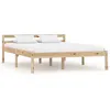Image de Cadre de lit sans matelas bois de pin massif 120x200 cm
