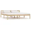 Image de Cadre de lit sans matelas bois massif de pin 160x200 cm