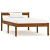 Image de Cadre de lit sans matelas marron miel pin massif 100x200 cm