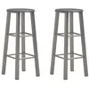 Image de Tabourets de bar lot de 2 anthracite MDF