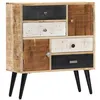 Image de vidaXL Buffet Armoire à Tiroirs Commode Meuble à Tiroirs Salon Salle de Séjour Couloir Chambre à Coucher Maison 70x30x78 cm Bois de Manguier Massif