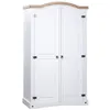 Image de Garde robe avec 2 portes Gamme Corona pin mexicain Blanc