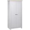 Image de Garde robe Blanc 80x50x171,5 cm Pin massif Assortiment Panama