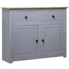 Image de Buffet Gris 93x40x80 cm Pin solide Assortiment Panama